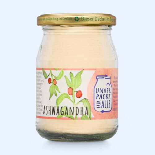 Ashwagandha im Mehrweg Pfandglas
