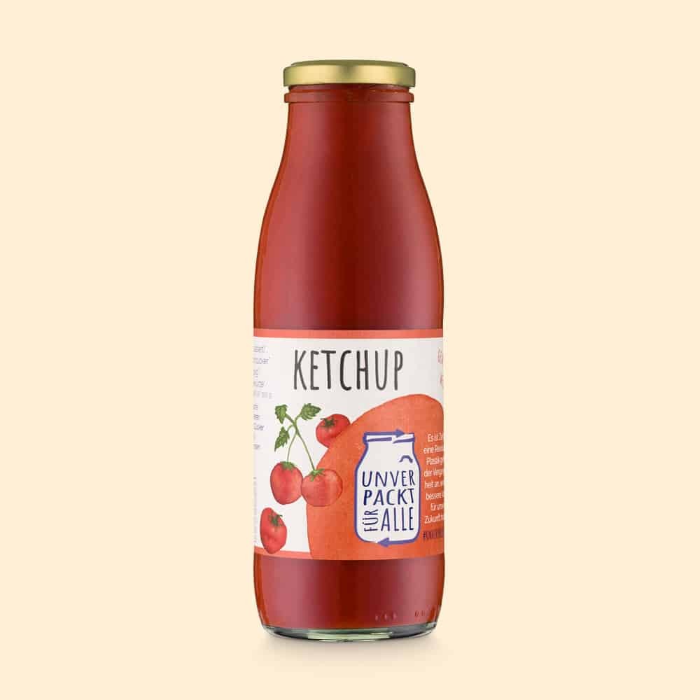 Ketchup in Mehrweg Pfand Flasche